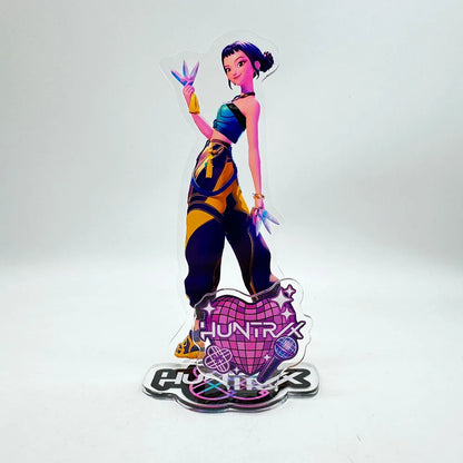 K-Pop Demon Hunters Superstar Rumi Mira Zoe Acrylic KeyChain Standing Plates Backpack Decoration Pendant Ornament Accessories