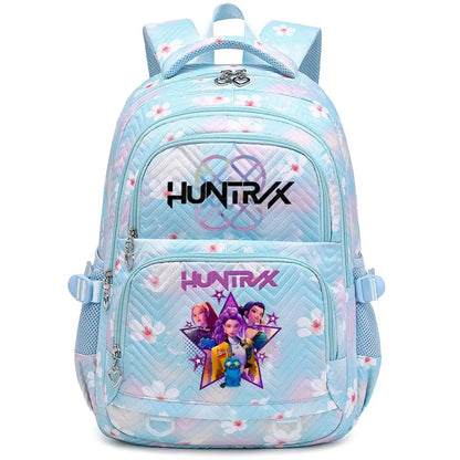 Kpop Demon Hunters Backpack Cartoon Rumi Mira Zoey HUNTR/X Saja Boys Print Schoolbag Large Capacity Student School Bas for Girls