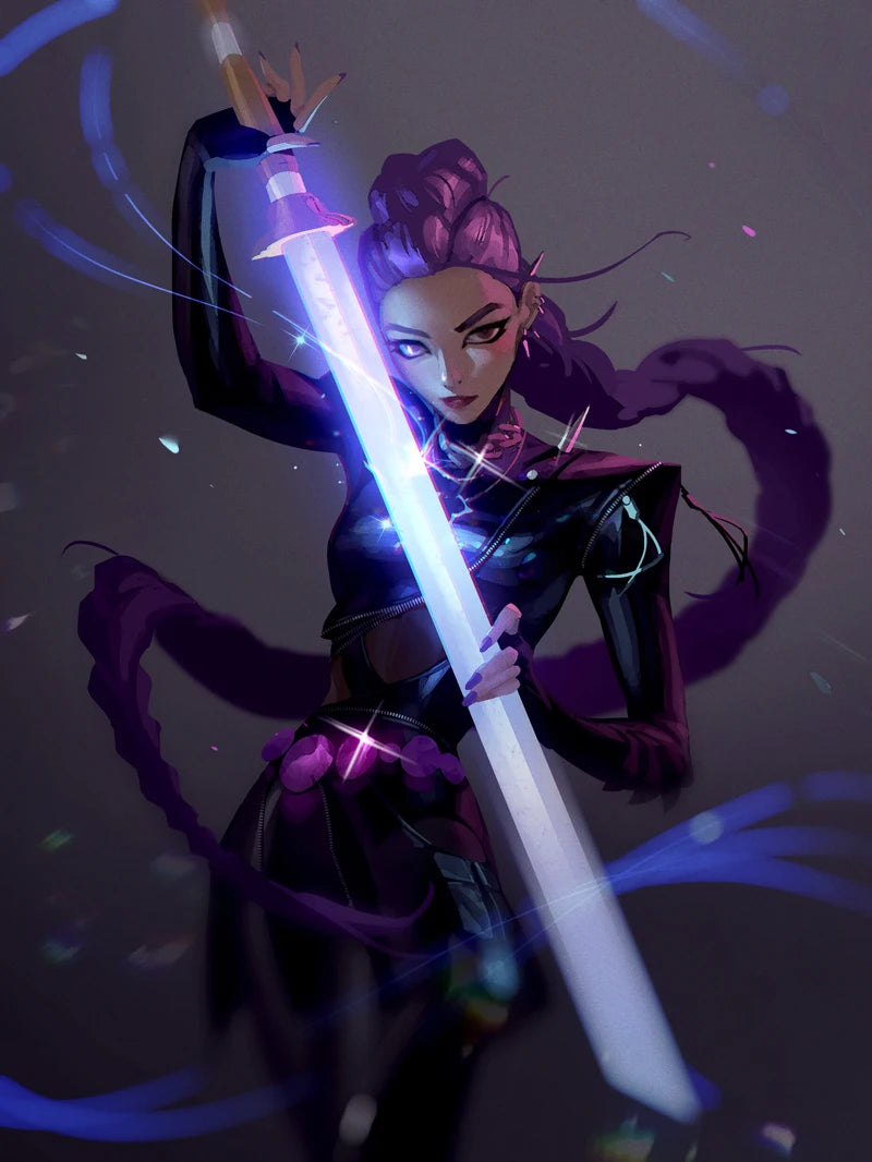 New K-Pop Girls Group Demon Hunters Art Fans Artwork Music Movie Anime Kpop Poster Canvas Painting Wall Pictures Fans Home Decor