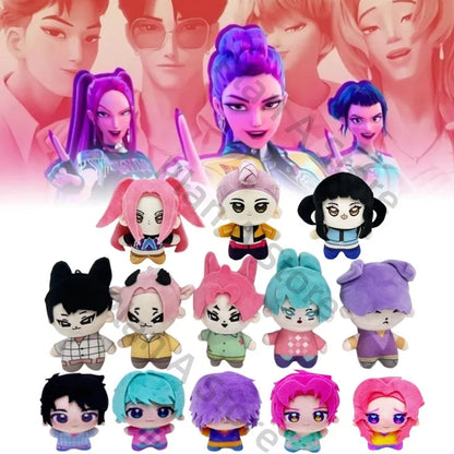 NEW Kpop Demon Hunters Pendant Plush Doll Toy Keychain Cartoon Cute Soft Saja Boys Plush Doll Room Decoration For Kid Gift