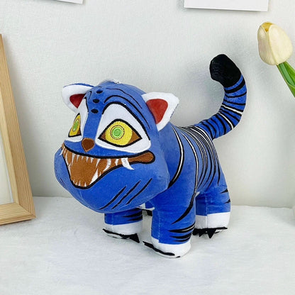 TreasuringU New hot Kpop Demon Plush Toys Game Hunters Tiger Stuffed Toy Doll Blue Tiger Animals Plushie Birthday Gifts