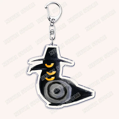 HOT Kpop Demon Hunters Huntrix Saja Boys Keychains for Accessories Bag Rumi Zoey Jinu Ramen Ramyeon Keyring Jewelry Fans Gifts