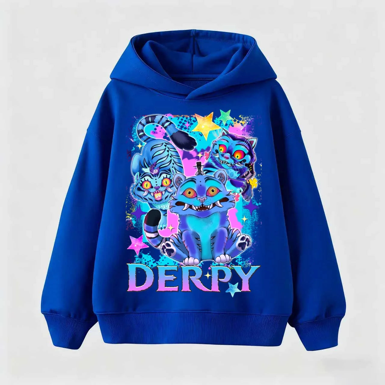 Fashion KPop Demon Hunter Rumi Derpy Cartoon Girls Boy Hooded Sweatshirt Warm Children's Korean Wave Casual Tops Casual Clothing