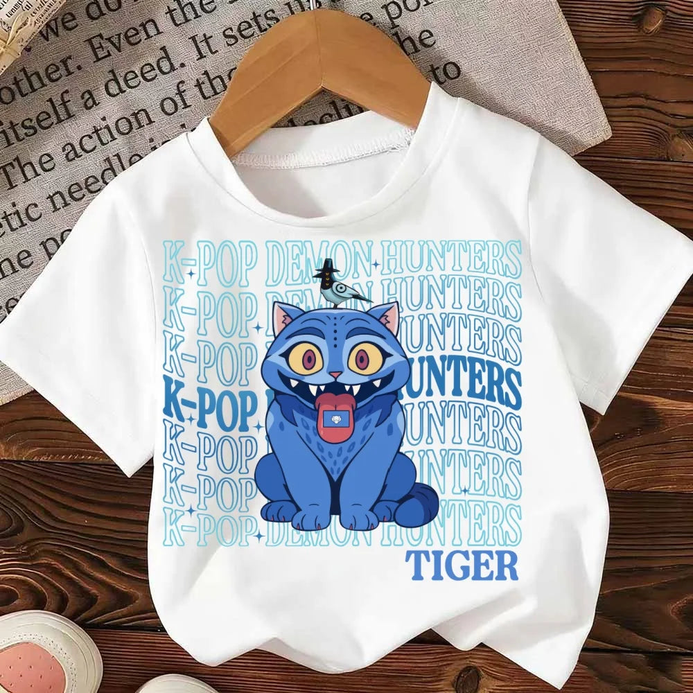 Fashion Movie Kids T-shirt KPop Demon Hunters Funny Gift for Fans Tshirt K-Pop Demon Hunters Clothes Cool Girls Tee Top
