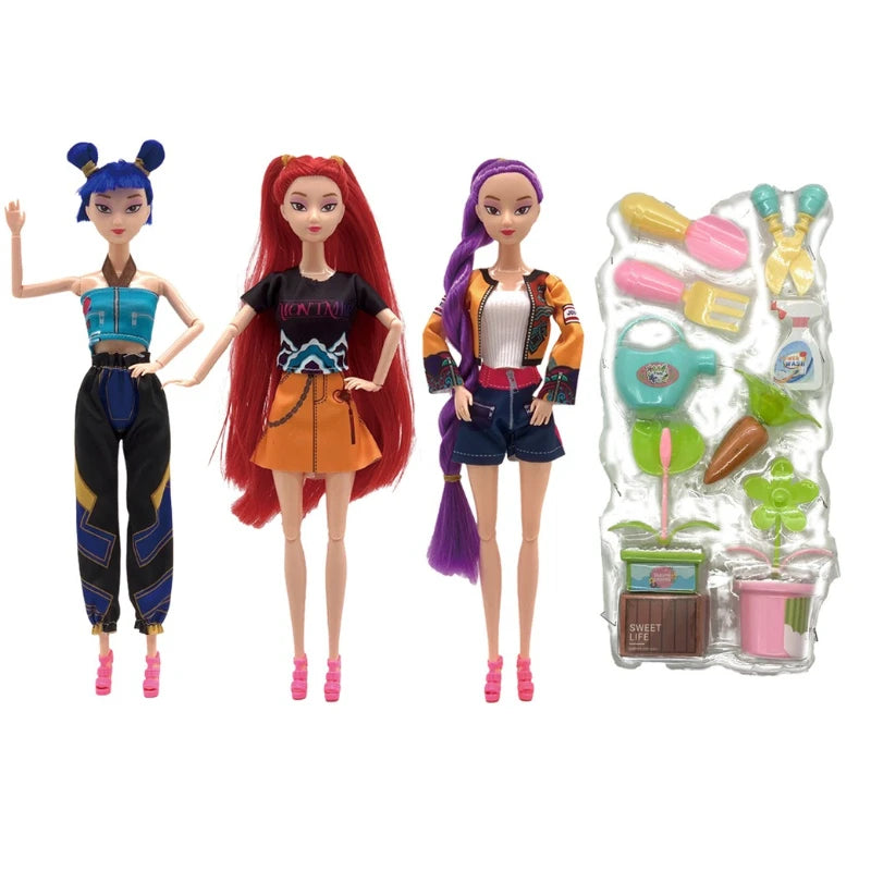 The latest 2025 anime KPop  Demon Hunters doll vinyl toy Rumi Mira zoi character vinyl mask small statue birthday gift, fan club