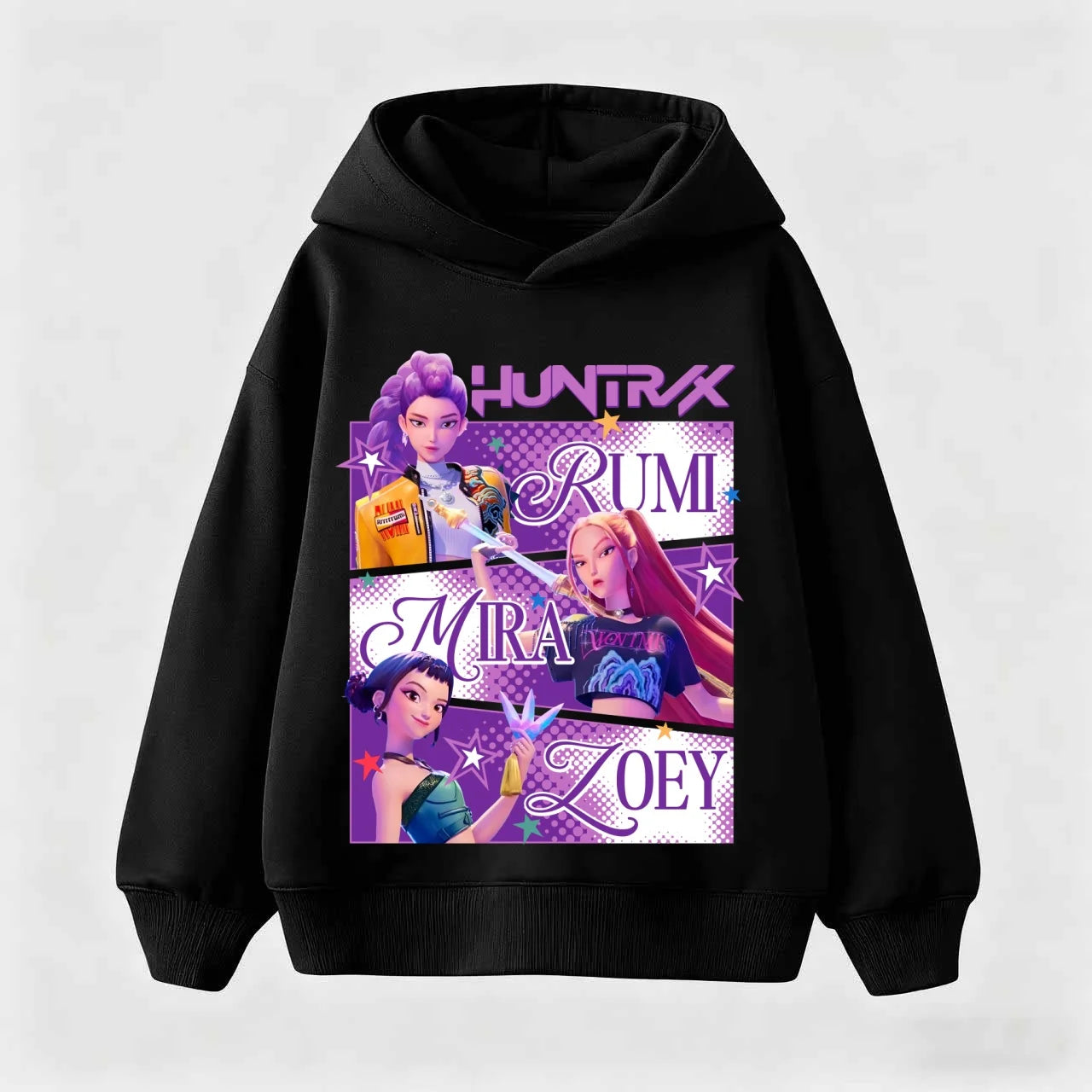2025 KPop Demon Hunters Hoodie Fashion Rumi Sweatshirt Pullover Cute Long Sleeve Autumn Boys Girls Cartoon Y2K Hoody Sportswear