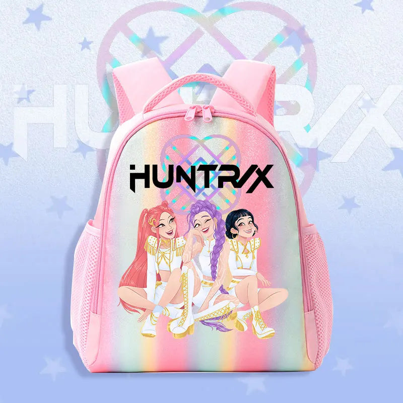 Schoolbag KPop Demon Hunters Children's Backpack Rainbow for K-POP HUNTR/X Rumi Mira Zoey Backpack Gifts Bag Shoulders Bag