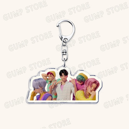 Hot Kpop Demon Hunters Huntrix Saja Boys Keychains for Accessories Jewelry Rumi Zoey Jinu Mira Sold My Soul Keyrings Fans Gifts