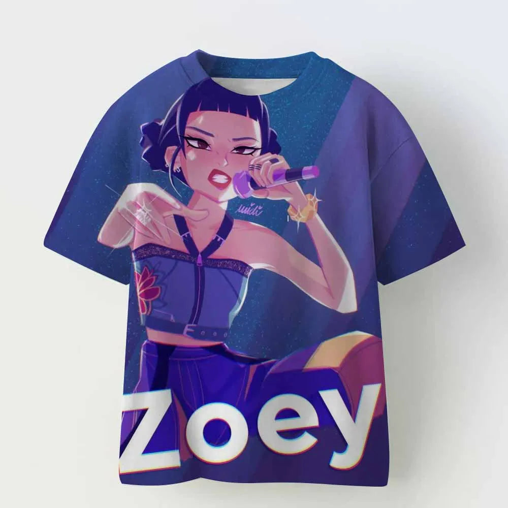 Derpy Tiger Kpop Demon Hunters Shirt for Kids Baby Girl Men Women T Shirt Cute Tiger Cartoon Clothes 2025 Hot Movie Print Soft