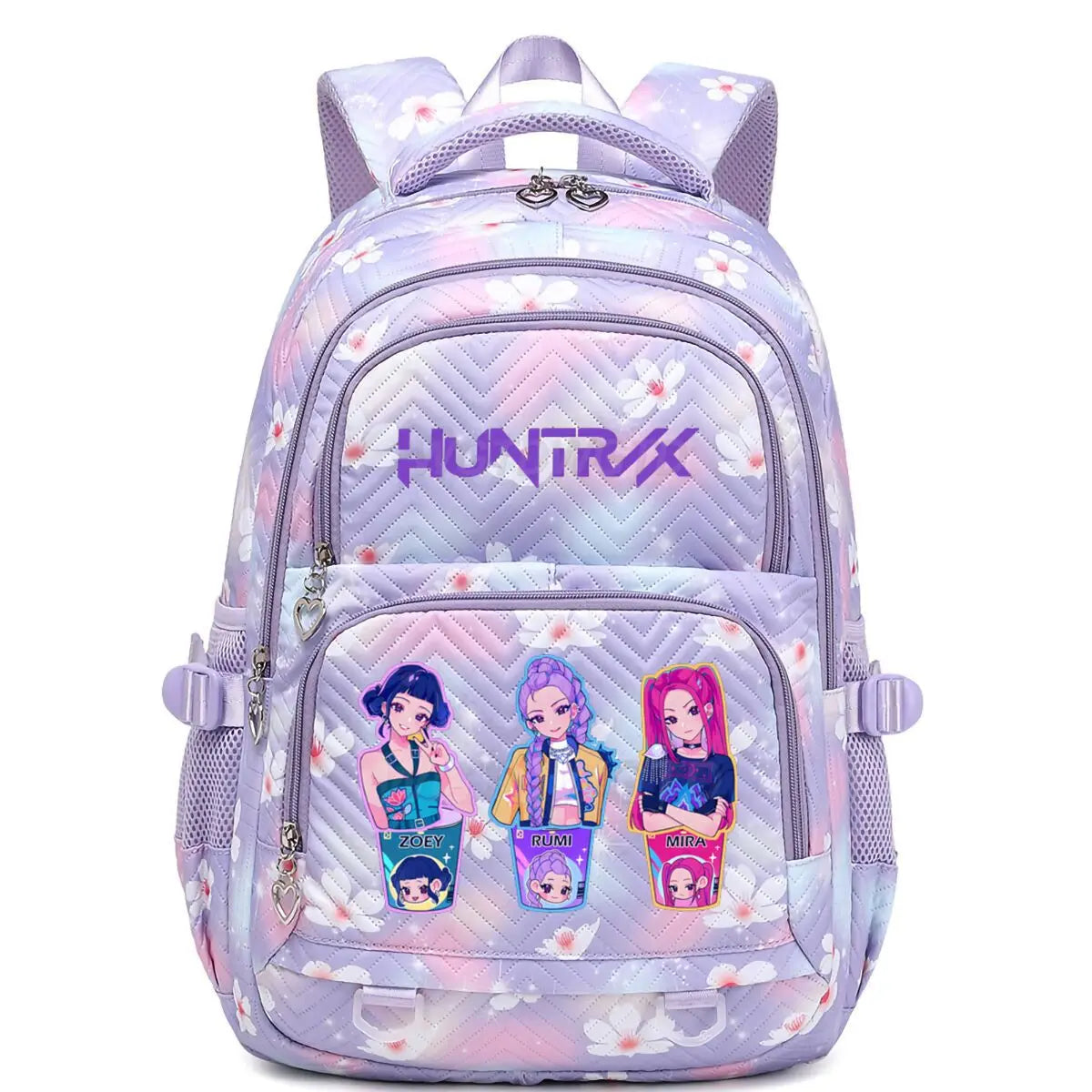 Kpop Demon Hunters Backpack Cartoon Rumi Mira Zoey HUNTR/X Saja Boys Print Schoolbag Large Capacity Student School Bas for Girls