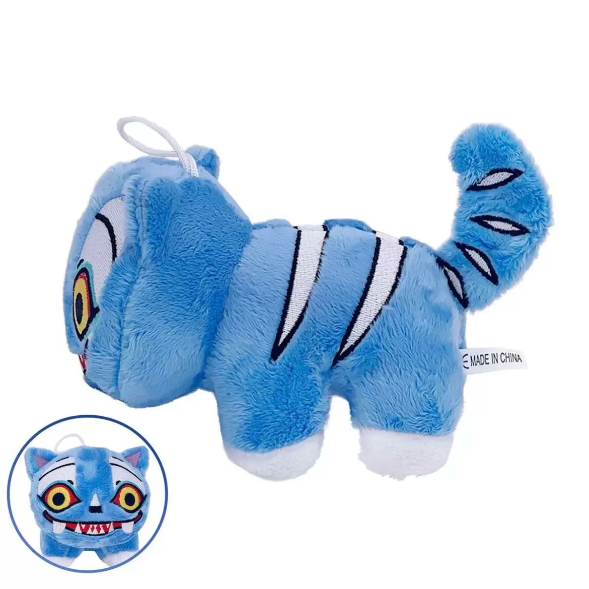 TreasuringU New hot Kpop Demon Plush Toys Game Hunters Tiger Stuffed Toy Doll Blue Tiger Animals Plushie Birthday Gifts