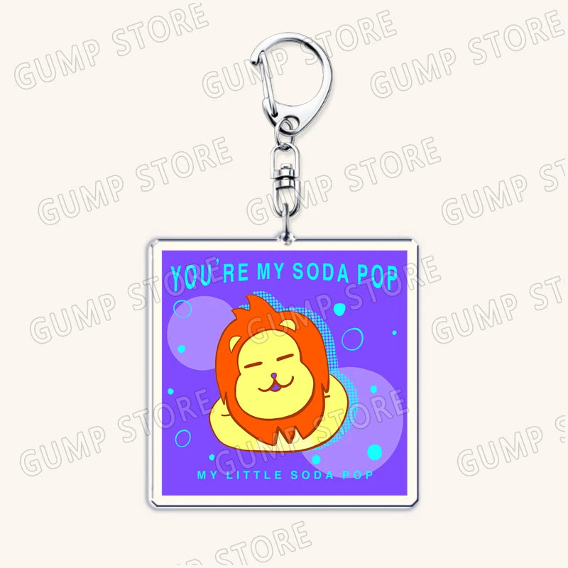 Hot Kpop Demon Hunters Huntrix Saja Boys Keychains for Accessories Jewelry Rumi Zoey Jinu Mira Sold My Soul Keyrings Fans Gifts