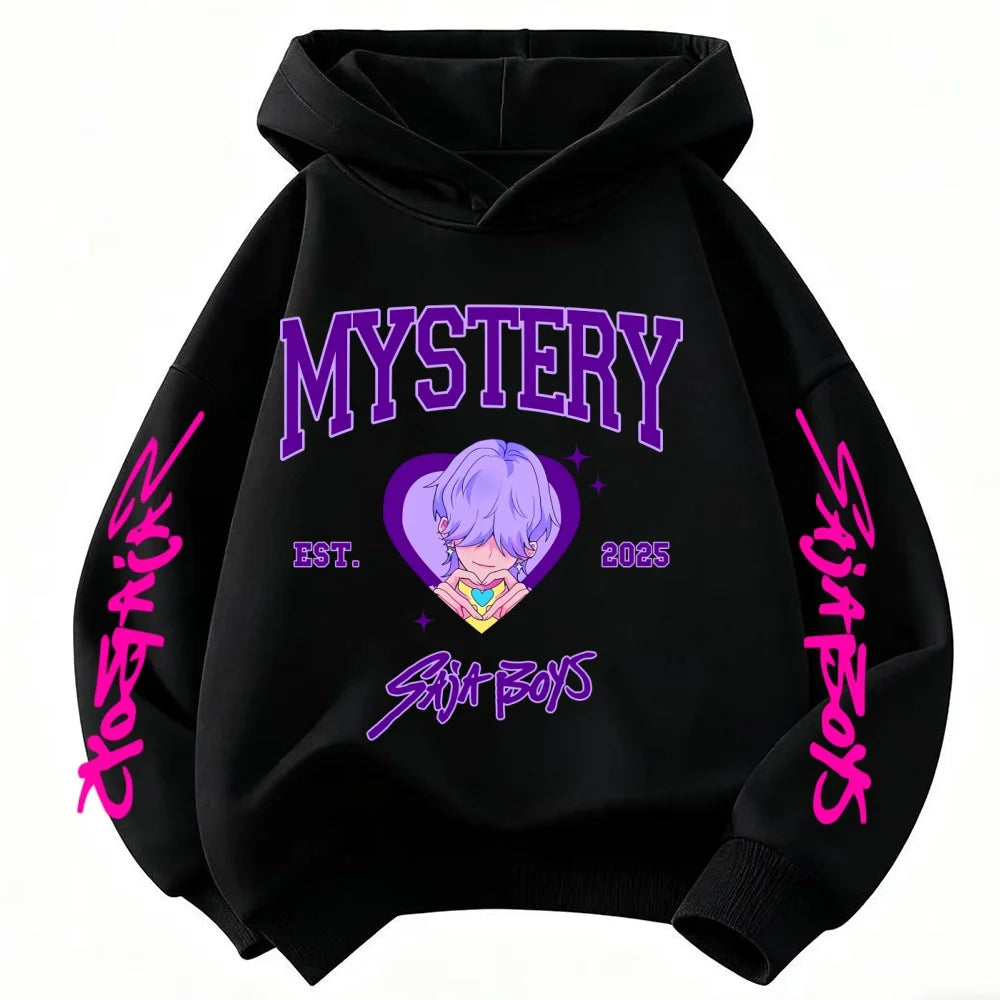 KPop Demon Hunters Hoodies for Kid's Autumn Winter New Cotton Hoodie Fashion 2025 Movie Hoody for Adult Kids Mother-to-be Top