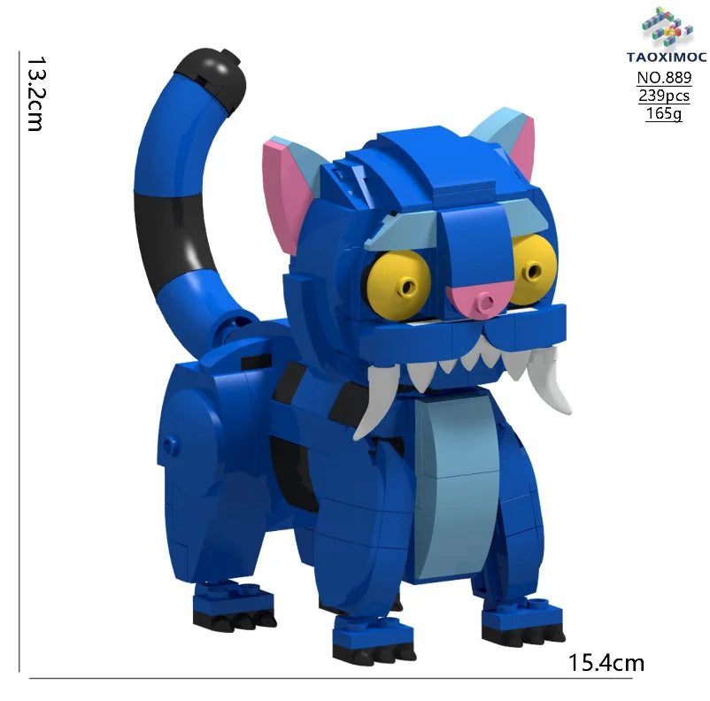 2025 Kpop Demon Hunter Building Blocks Model Desktop Furnishings Children's Toys Collection Christmas and Halloween gifts