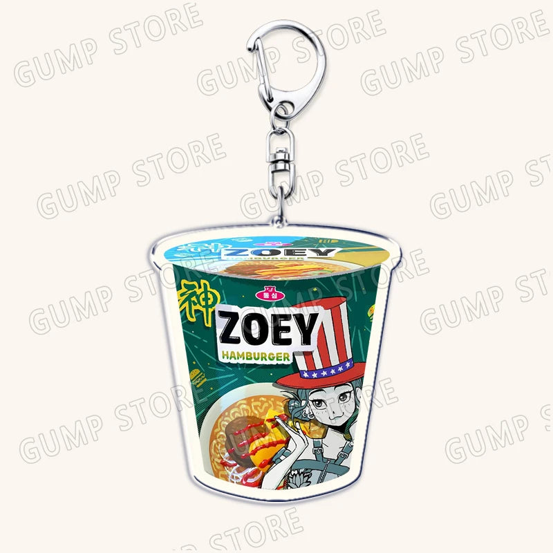 Hot Kpop Demon Hunters Huntrix Saja Boys Keychains for Accessories Jewelry Rumi Zoey Jinu Mira Sold My Soul Keyrings Fans Gifts