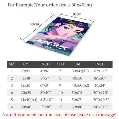 Movie KPop Demon Hunters Poster Self Adhesive Painting Living Room Office Decoration Bedroom Home Wall Sticker Prints