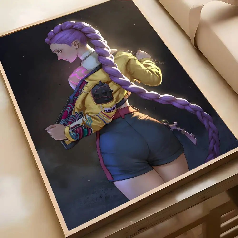 1PC K-POP DEMON HUNTERS Poster High-definition art sticker Self adhesive waterproof home decoration for living rooms bedrooms