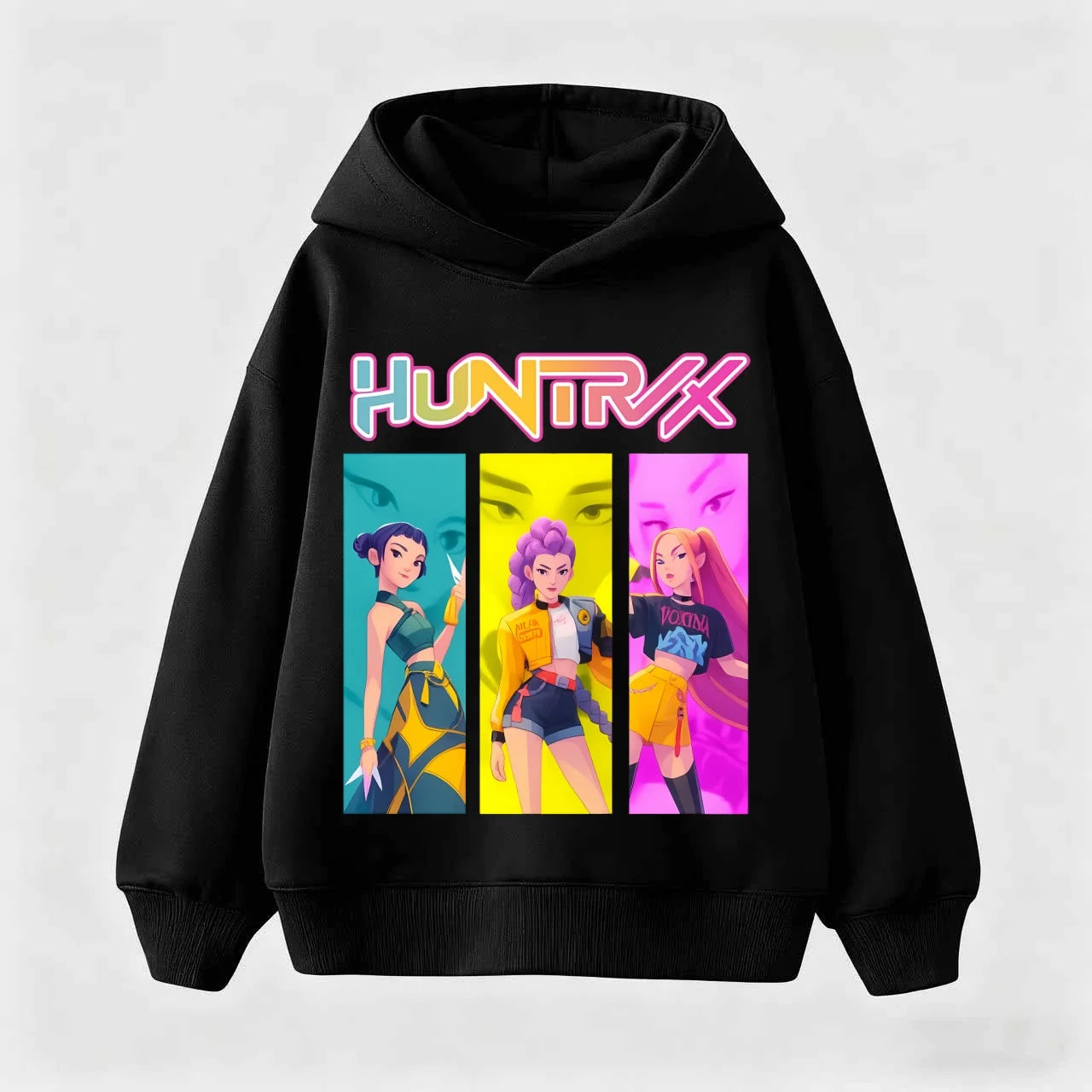 KPop Demon Hunters Hoodies Baby Girl Boy Clothes Fashion Casual Hooded Sweatshirts K-Pop Demon Hunters Pullover Kids Outfits Gif
