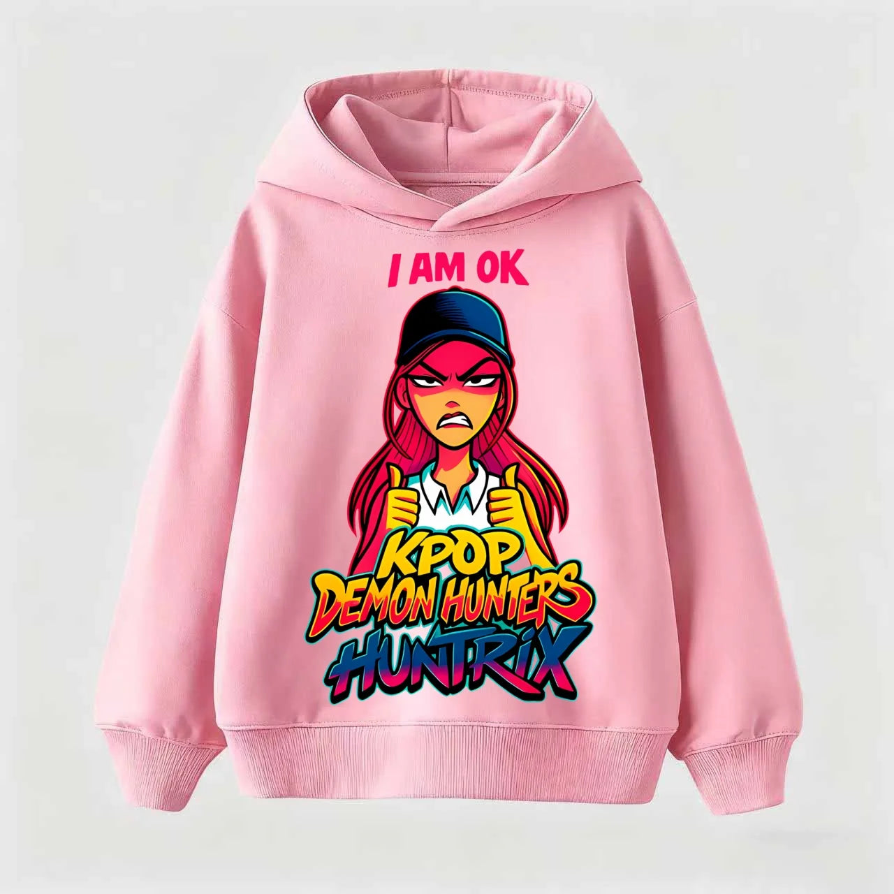 KPop Demon Hunters Hoodies Baby Girl Boy Clothes Fashion Casual Hooded Sweatshirts K-Pop Demon Hunters Pullover Kids Outfits Gif
