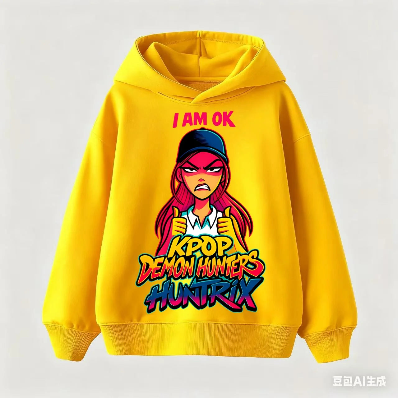 KPop Demon Hunters Hoodies Baby Girl Boy Clothes Fashion Casual Hooded Sweatshirts K-Pop Demon Hunters Pullover Kids Outfits Gif