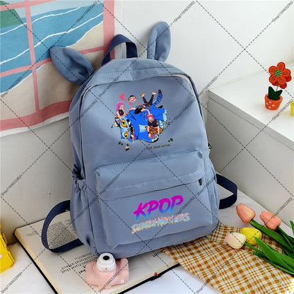 KPop Demon Hunteres Students Backpacks Cartoon Anime Graphic Print Backpack Boys Girls Fashion Schoolbag Back To School Gifts