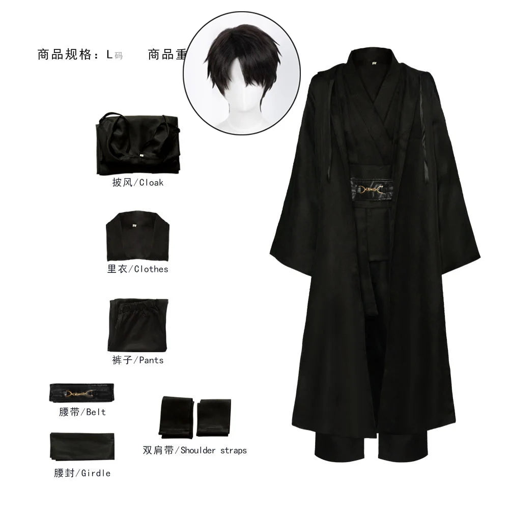 Anime Demon Hunter Saja Boy Jinu Cosplay Costume Wig Kpop Group Singing Korea Style Man Suit Hat Black Y2K Gothic Halloween