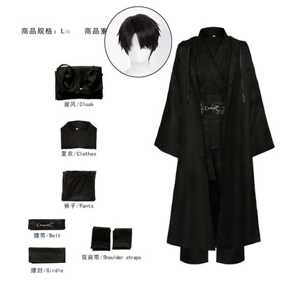 Anime Demon Hunter Saja Boy Jinu Cosplay Costume Wig Kpop Group Singing Korea Style Man Suit Hat Black Y2K Gothic Halloween