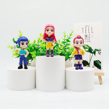 10pcs/Set K-pop Demon Hunters Anime Figure Toys PVC Model Derpys Tiger Rumi Mira Zoey Sussy Figurine Doll Fans Christmas Gift