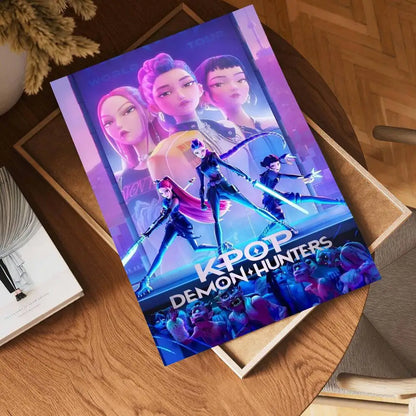 Movie KPop Demon Hunters Anime Posters Sticky HD Quality Poster Wall Art Painting Study Wall Decor