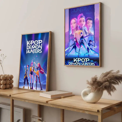 K-pop D-Demon Hunters Anime Poster Suitable For Home Living Room Bedroom Office Bar Wall Decoration Sticker
