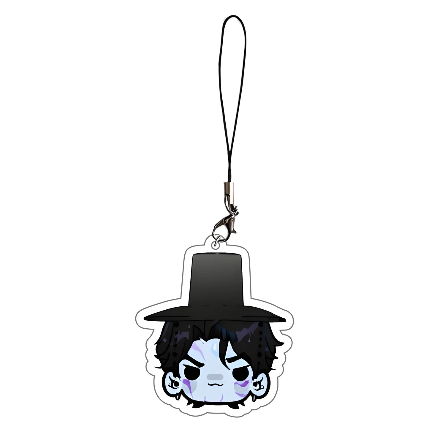 Anime KPop Demon Hunters Tiger Acrylic phone charm Pendant Keyring Jewelry Backpack Decorations Halloween Carnival Props Gifts