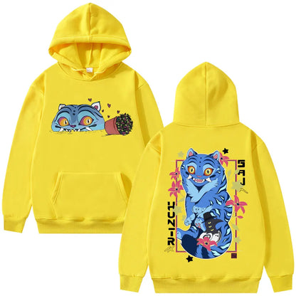 Limited Movie Kpop Demon Hunters Derpy Tiger Hoodie Men Women Fashion Cartoon Trend Sweatshirt Unisex Casual Oversized Pullover