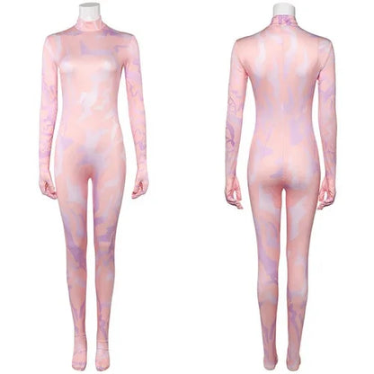 Demon Hunters Rumi Costume K Pops Colorful Tattoo Jumpsuit Outfits Devil Bodysuit Cosplay Anime Role-play Performance Halloween