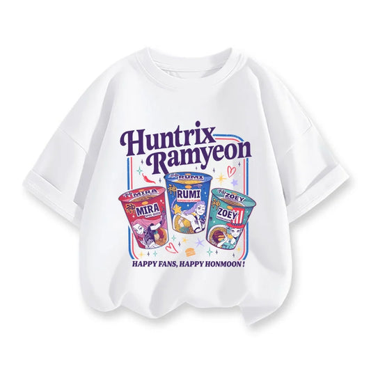 Cute Cartoon Saja Boys T-shirts Boys Girls Short Sleeve T-shirt Tops Anime Kpop Demon Hunters T Shirt Gifts Children's Clothing