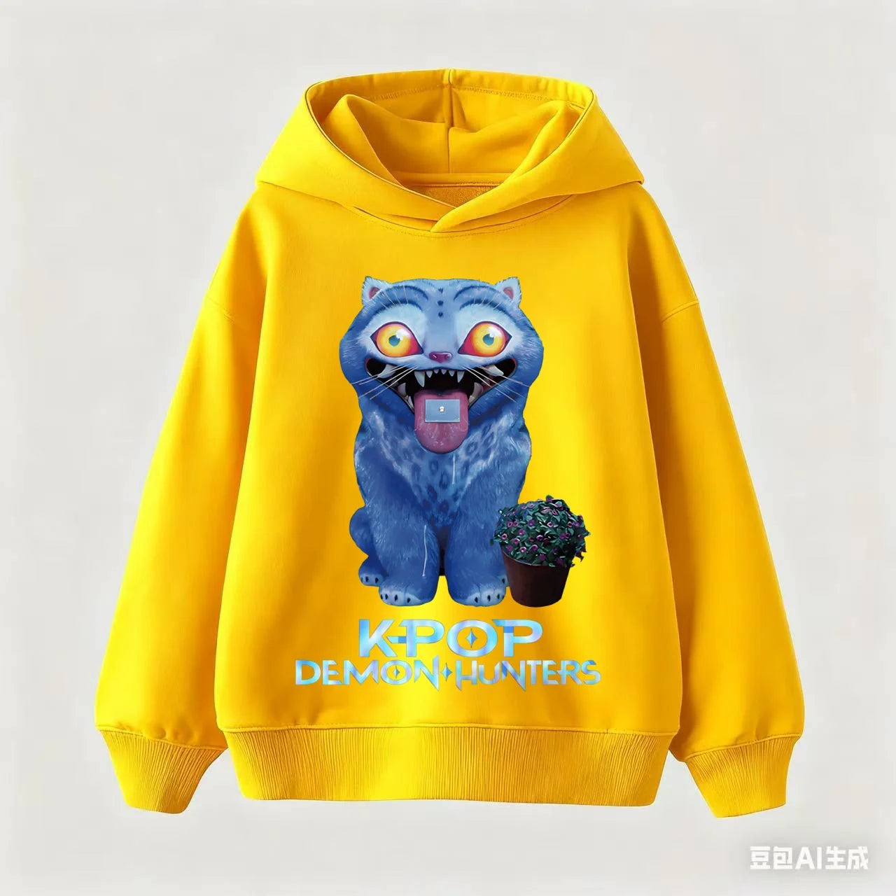 KPop Demon Hunters Hoodies For Kid's Autumn Winter New Cotton Hoodie Fashion 2025 Movie Hoody For Adult Kids Mother-to-be Top