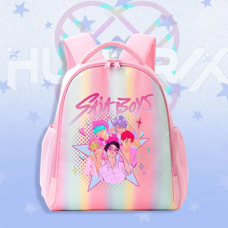 Schoolbag KPop Demon Hunters Children's Backpack Rainbow for K-POP HUNTR/X Rumi Mira Zoey Backpack Gifts Bag Shoulders Bag
