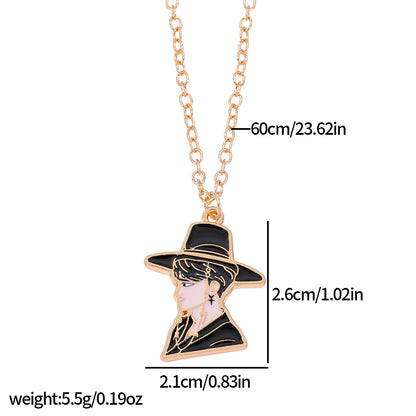 Anime KPop Demon Hunters Rumi Necklace Creative Cartoon Unisex Pendant Neck Chain for Birthday Jewelry Accessory Gifts