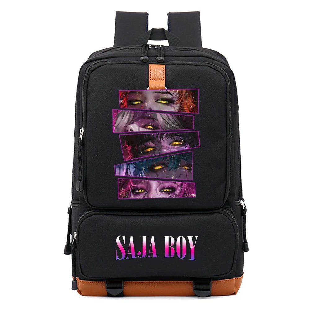 Kpop Demon Hunter Saja Boy Schoolbag Backpack Laptop Teens Student Book Bag Gift