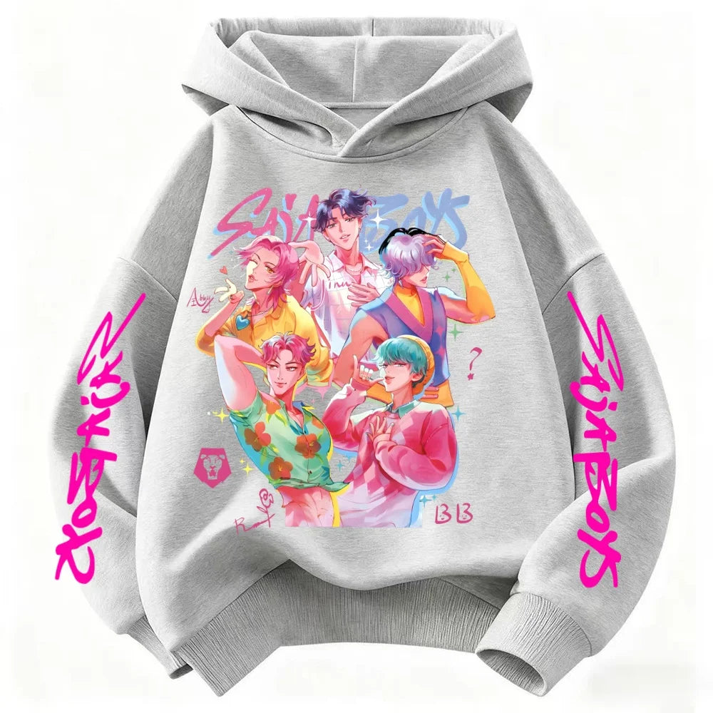 Kpop Witch Hunt Children's Clothing, Including Men's and Women's Spring and Autumn Hoodies and Fashionable Sweatshirts