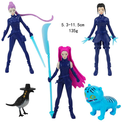 Kpop Demon Hunters Figure Toys Demon Hunters Figures Pvc Model Collectible Game Action Figures Room Decoration Kids Birthday Toy