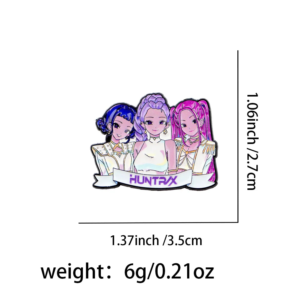 Kpop Demon Hunters Brooch Pines Lapel Pins Badge on Backpack Clothing Accessories Fashion Jewelry Friends Gifts Decorations Gift