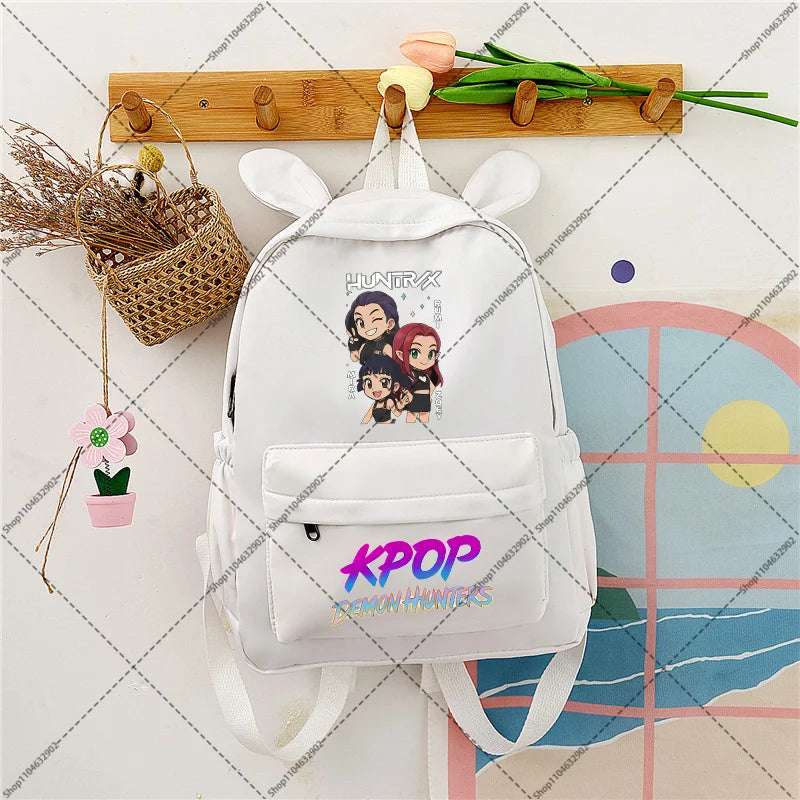 KPop Demon Hunteres Students Backpacks Cartoon Anime Graphic Print Backpack Boys Girls Fashion Schoolbag Back To School Gifts