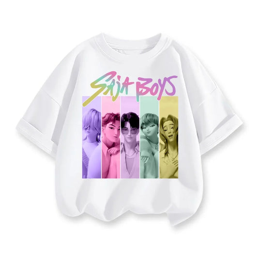 Derpy Tiger Kpop Demon Hunters Shirt for Kids Baby Girl Men Women T Shirt Cute Tiger Cartoon Clothes 2025 Hot Movie Print Soft