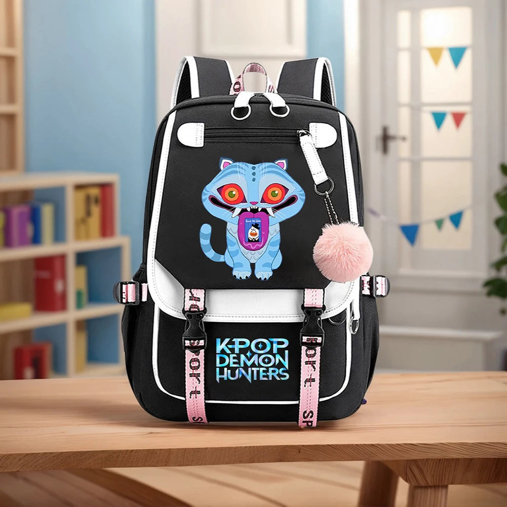 School Backpack for Students KPop Demon Hunters Daily Bagpack 2025 Hot Movie Print Backpacks for Girl Outdoor Sport School Bag