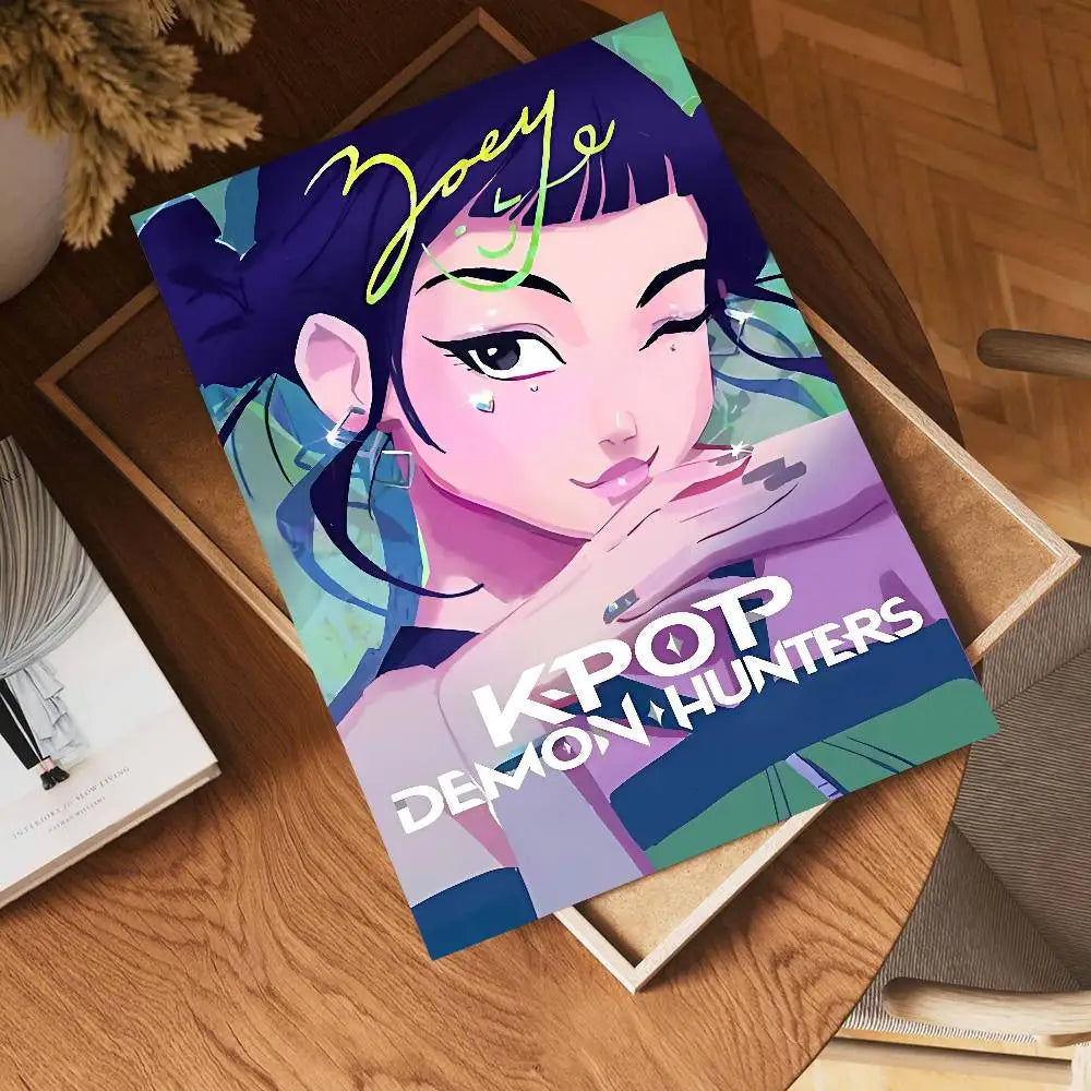 Movie KPop Demon Hunters Anime Posters Sticky HD Quality Poster Wall Art Painting Study Wall Decor