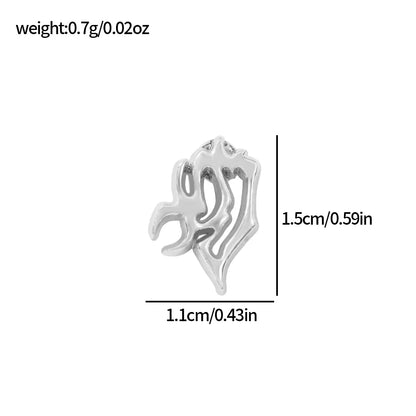 KPop Demon Hunters Jinu Cross Stars Dangle Earrings for Men Women Metal Ear Spring New Gifts Boys Girls Jewelry