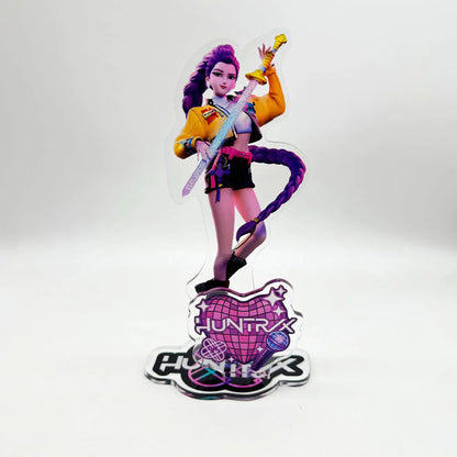 K-Pop Demon Hunters Superstar Rumi Mira Zoe Acrylic KeyChain Standing Plates Backpack Decoration Pendant Ornament Accessories