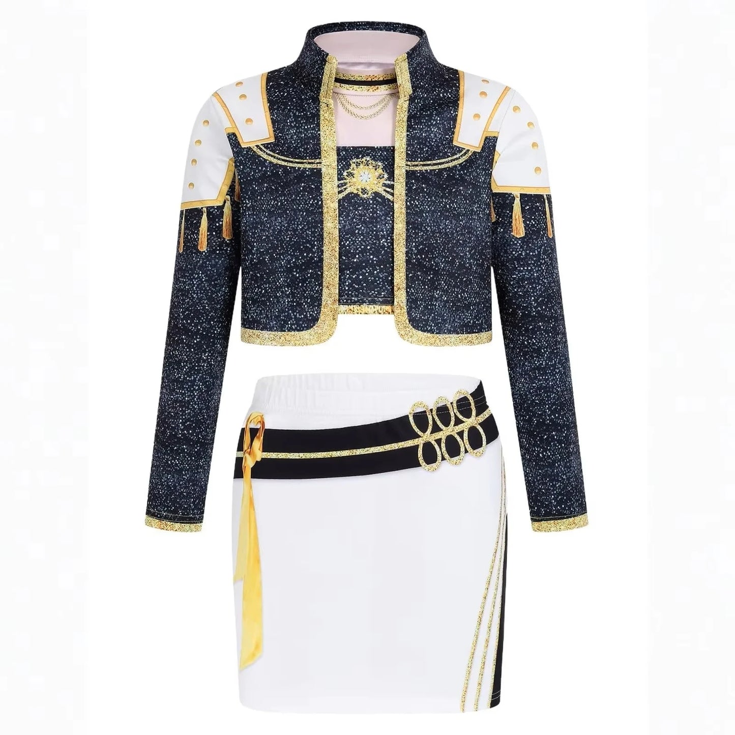 KPop Rumi Mira Zoey Demon Hunters Kids Cosplay Costume Child Huntrix Dress for Girls Roleplay Carnival Party Christmas Costume