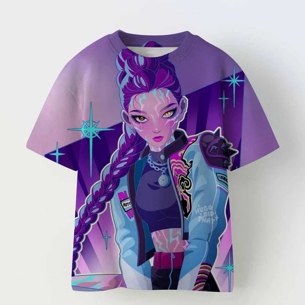 Derpy Tiger Kpop Demon Hunters Shirt for Kids Baby Girl Men Women T Shirt Cute Tiger Cartoon Clothes 2025 Hot Movie Print Soft