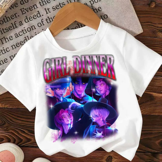 Fashion Movie Kids T-shirt KPop Demon Hunters Funny Gift for Fans Tshirt K-Pop Demon Hunters Clothes Cool Girls Tee Top
